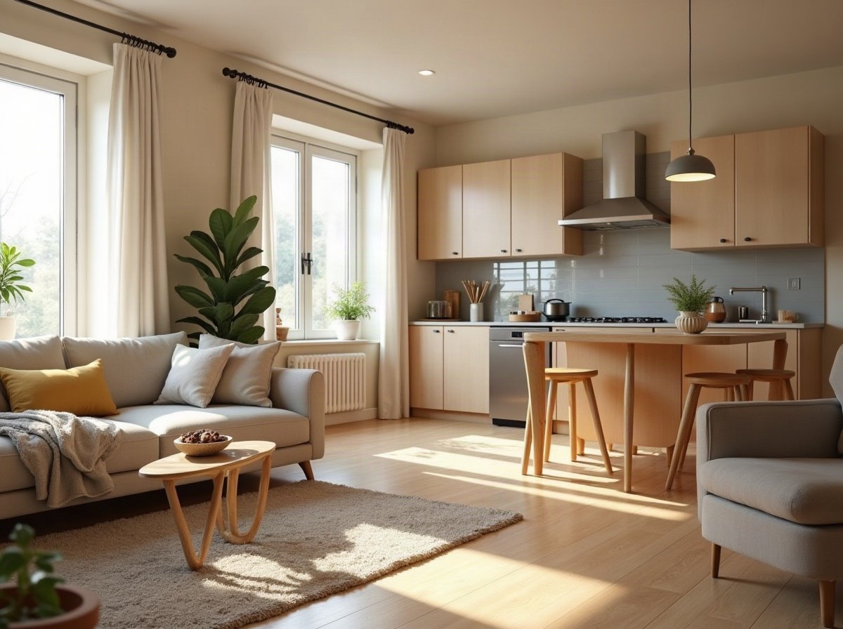 A freshly cleaned living room